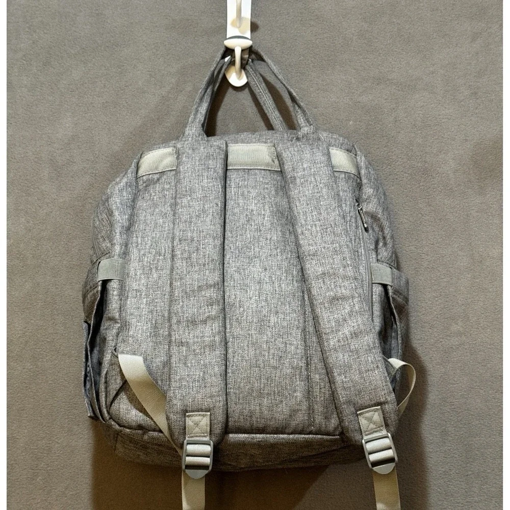 Ruvalino YW168 Diaper Bag Backpack Grey Heather Travel Multi-Pocket‎ Unisex